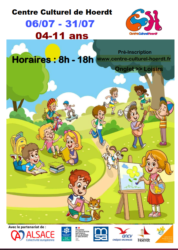 Affiche Centre Culturel de Hoerdt — été 2026